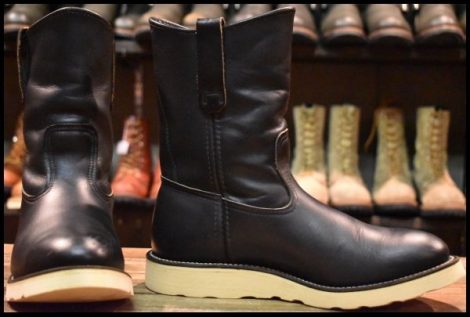 【7E 良品 羽タグ 99年】レッドウィング 8169 ペコス 黒 ブラッククローム プルオン ブーツ redwing pecos HOPESMORE
