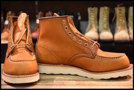 【8.5E 箱付 未使用 21年】レッドウィング 875 アイリッシュセッター 茶 オロレガシー モック レースアップ ブーツ redwing HOPESMORE