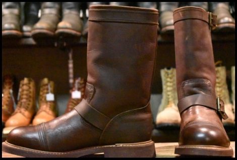 【9D 美品 11年】レッドウィング 8121 エンジニア アイアンスミス アンバーハーネスプルアップレザー 茶 ブーツ redwing HOPESMORE