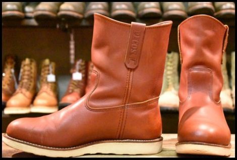 【10E 良品 19年】レッドウィング 8866 ペコス 赤茶 オロラセット クッションソール ブーツ redwing pecos HOPESMORE