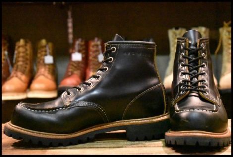 【8E 良品 19年】レッドウィング 9878 アイリッシュセッター ブラック クローンダイク モックトゥ 編み上げ ブーツ redwing HOPESMORE