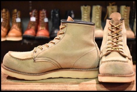【9D 良品 07年】レッドウィング 8173 スエード アイリッシュセッター ホーソーン ラフアウト モックトゥ ブーツ redwing HOPESMORE