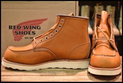 【8.5E 箱付 未使用 21年】レッドウィング 875 アイリッシュセッター 茶 オロレガシー モック レースアップ ブーツ redwing HOPESMORE
