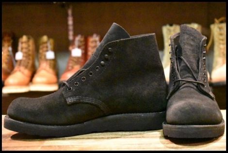 【8D 未使用 アローズ別注 19年】レッドウィング 1989 黒スエード アイリッシュセッター ブラック ブーツ redwing HOPESMORE