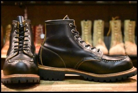 【8E 良品 19年】レッドウィング 9878 アイリッシュセッター ブラック クローンダイク モックトゥ 編み上げ ブーツ redwing HOPESMORE