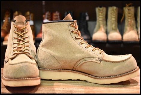 【9D 良品 07年】レッドウィング 8173 スエード アイリッシュセッター ホーソーン ラフアウト モックトゥ ブーツ redwing HOPESMORE