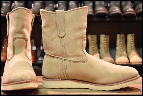 【11E 美品 09年】レッドウィング 8168 スエード ペコス ホーソーン アビレーン ラフアウト プルオン ブーツ redwing pecos HOPESMORE