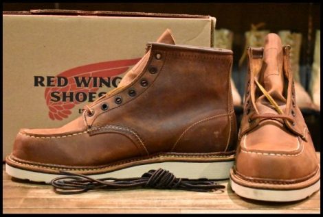 【9.5D 未使用 22年】レッドウィング 1907 アイリッシュセッター 茶 カッパー ラフ＆タフ モックトゥ ブーツ redwing HOPESMORE