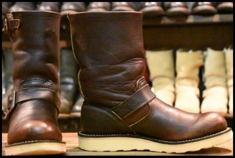 【6.5D 良品 07年】レッドウィング 2970 エンジニア 茶 ブラウン スチール無し トラクショントレッド ブーツ redwing HOPESMORE