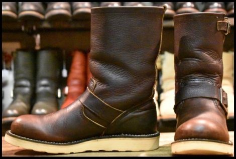 【6.5D 良品 07年】レッドウィング 2970 エンジニア 茶 ブラウン スチール無し トラクショントレッド ブーツ redwing HOPESMORE