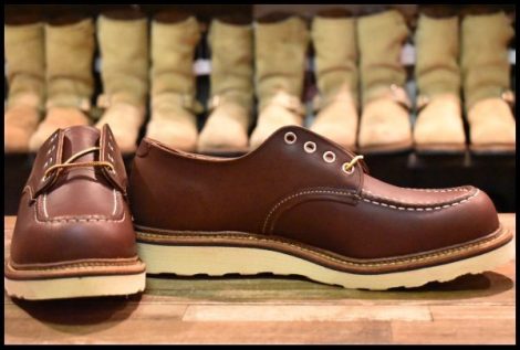 【10D 箱付 未使用 11年】レッドウィング 8109 オックスフォード マホガニーオロイジナル モックトゥ 短靴 ブーツ redwing HOPESMORE