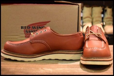 【10D 箱付 未使用 15年】レッドウィング 8103 オックスフォード 赤茶 オロラセット モックトゥ ローカット ブーツ redwing HOPESMORE