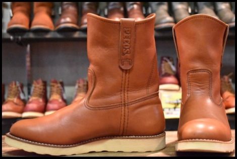 【8E 美品 12年】レッドウィング 8866 ペコス 赤茶 オロラセット プルオン クッションソール ブーツ redwing pecos HOPESMORE