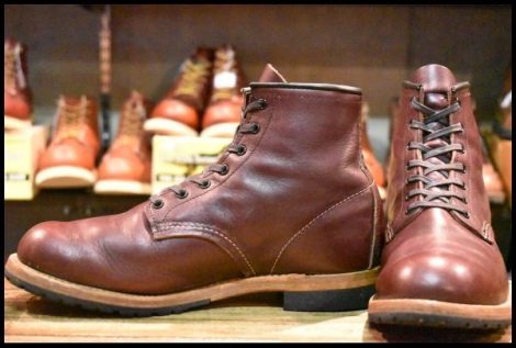 【8.5D 良品 18年】レッドウィング 9411 ベックマン ブラックチェリー フェザーストーン プレーントゥ 9011 ブーツ redwing HOPESMORE