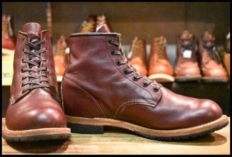 【8.5D 良品 18年】レッドウィング 9411 ベックマン ブラックチェリー フェザーストーン プレーントゥ 9011 ブーツ redwing HOPESMORE