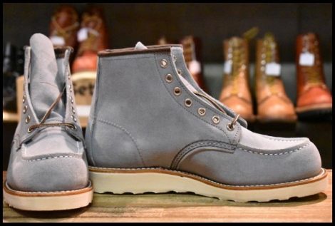 【7.5D 箱付 未使用 24年】レッドウィング 8800 アイリッシュセッター ダスティブルー ラフアウト ブルー ブーツ redwing HOPESMORE