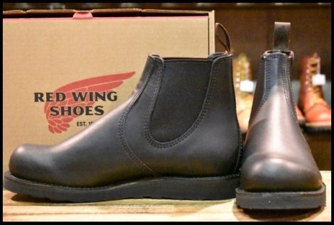 【9.5D 箱付 未使用 24年】レッドウィング 3194 クラシックチェルシー サイドゴア ブラック ハーネス 黒 ブーツ redwing HOPESMORE