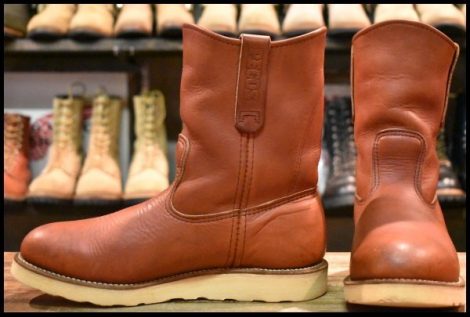 【7.5E 良品 08年】レッドウィング 8866 ペコス 赤茶 オロラセット クッションソール ブーツ redwing pecos HOPESMORE