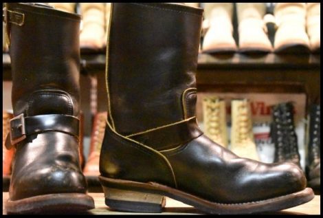 【7.5D 箱付 良品】レッドウィング 9268 エンジニア 黒 ブラック クローンダイク スチールトゥ ブーツ redwing HOPESMORE