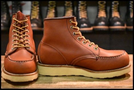 【4E 箱付 美品 羽タグ 99年】レッドウィング 8875 アイリッシュセッター 赤茶 オロラセット モックトゥ ブーツ redwing HOPESMORE