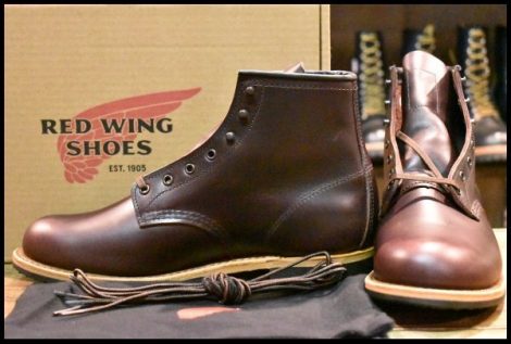 【8.5D 箱付 未使用 24年】レッドウィング 9419 ベックマン ブラックチェリー エクスカリバー プレーントゥ ブーツ redwing HOPESMORE