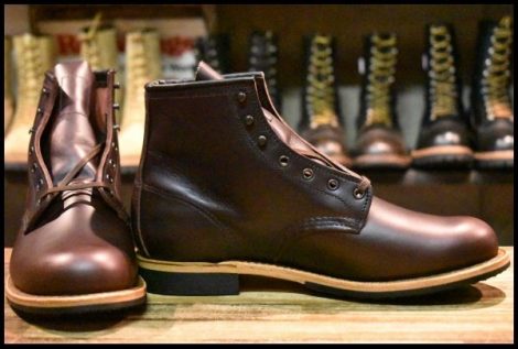 【8.5D 箱付 未使用 24年】レッドウィング 9419 ベックマン ブラックチェリー エクスカリバー プレーントゥ ブーツ redwing HOPESMORE