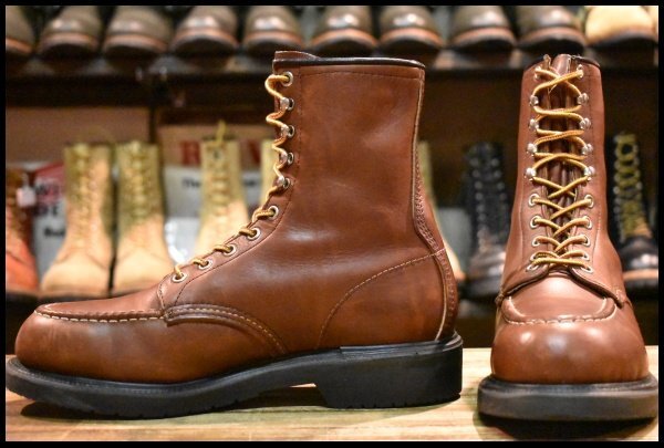 8D 良品 旧羽タグ PT83】レッドウィング 4440 ブラウン ロング 赤茶