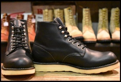 【7.5D 良品 06年】レッドウィング 8165 アイリッシュセッター 黒 ブラッククローム プレーントゥ 編み上げ ブーツ redwing HOPESMORE