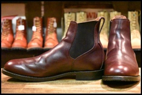 【10D 美品 16年】レッドウィング 9077 ミルワン コングレス ブラックチェリー フェザーストーン サイドゴア ブーツ redwing HOPESMORE