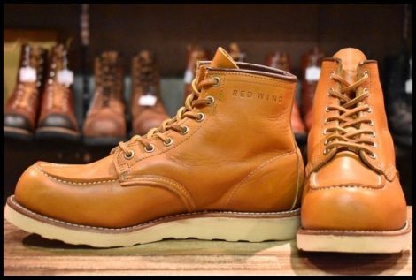【8.5E 美品 13年】レッドウィング 9875 アイリッシュセッター ゴールドラセット モックトゥ レースアップ ブーツ redwing HOPESMORE