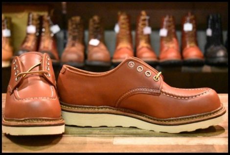 【6.5D 箱付 未使用 12年】レッドウィング 8103 オックスフォード 赤茶 オロラセット モック ローカット 短靴 ブーツ redwing HOPESMORE