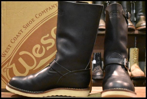 【8E 箱付 美品 12年】WESCO ウエスコ カスタムボス 11インチハイト ブラック ビブラム1010シングル エンジニア ブーツ HOPESMORE