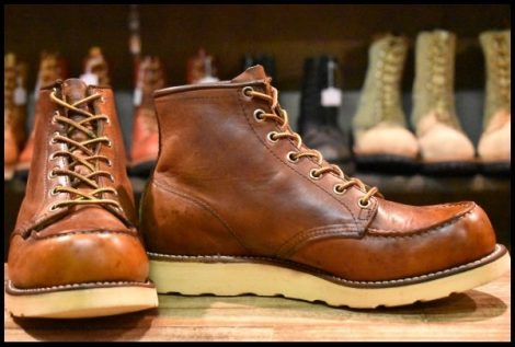 【7EE 中古 旧犬タグ スクエアステッチ 86年01月刻印】レッドウィング 875 アイリッシュセッター ビンテージ ブーツ redwing HOPESMORE