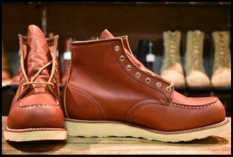 【9.5E 未使用 14年】レッドウィング 8875 アイリッシュセッター 赤茶 オロラセット モック レースアップ ブーツ redwing HOPESMORE
