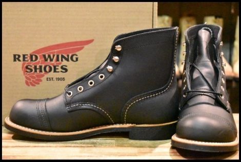 【7D 箱付 未使用 23年】レッドウィング 8084 アイアンレンジャー ブラック ハーネス 黒 キャップドトゥ ブーツ redwing HOPESMORE