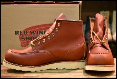 【9.5E 未使用 14年】レッドウィング 8875 アイリッシュセッター 赤茶 オロラセット モック レースアップ ブーツ redwing HOPESMORE