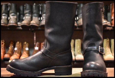 【8.5D 良品 13年】WESCO ウエスコ ボス ブラック 黒 11インチハイト ビブラム100シングル ブーツ BOSS エンジニア HOPESMORE
