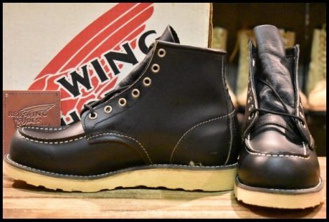 【8E 箱付 DEAD 羽タグ 03年】レッドウィング 8179 アイリッシュセッター 黒 ブラッククローム ビンテージ ブーツ redwing HOPESMORE