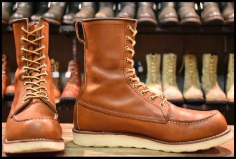 【9.5D 良品 17年】レッドウィング 877 ロング アイリッシュセッター オロレガシー モックトゥ 編み上げ ブーツ redwing HOPESMORE