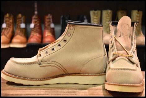 【8.5E 未使用 11年】レッドウィング 8173 スエード アイリッシュセッター ホーソーン ラフアウト モックトゥ ブーツ redwing HOPESMORE