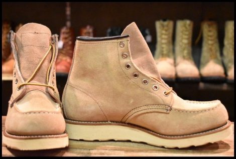 【7.5E DEAD 犬タグ 99年】レッドウィング 8173 スエード アイリッシュセッター タンラフアウト モックトゥ ブーツ redwing HOPESMORE