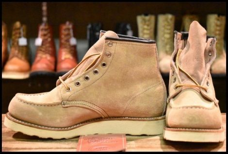 【7.5E DEAD 犬タグ 99年】レッドウィング 8173 スエード アイリッシュセッター タンラフアウト モックトゥ ブーツ redwing HOPESMORE