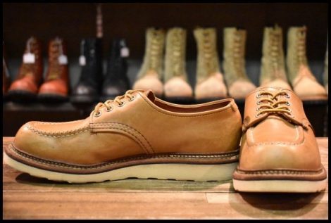 【8D 良品 14年】レッドウィング 8093 オックスフォード ベージュ ブラウン タン 短靴 ローカット 編み上げ ブーツ redwing HOPESMORE
