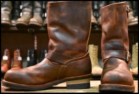 【9D 良品 11年】レッドウィング 2972 エンジニア 茶 カッパー ラフ＆タフ スチールトゥ ブラウン ブーツ redwing HOPESMORE