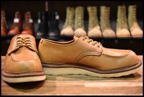 【8D 良品 14年】レッドウィング 8093 オックスフォード ベージュ ブラウン タン 短靴 ローカット 編み上げ ブーツ redwing HOPESMORE