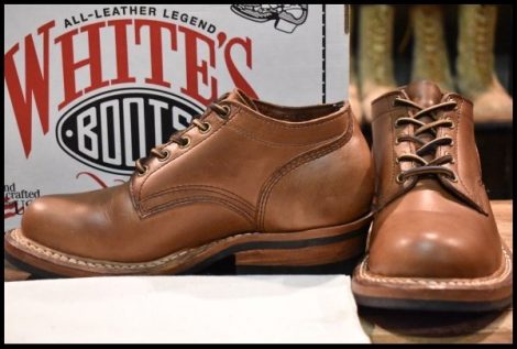 【6E 箱付 美品】WHITE’S ホワイツ オックスフォード 300-MV ナチュラルクロムエクセル ビブラム430シングル ローカット ブーツ HOPESMORE
