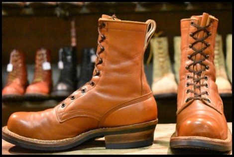 【8E 良品】WHITE’S ホワイツ スモークジャンパー コニャック ウォーターバッファロー ビブラム700 レザーライニング ブーツ HOPESMORE