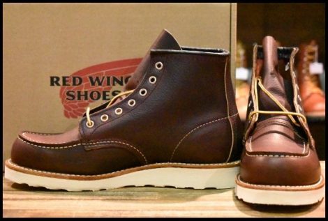 【8.5D 箱付 未使用 23年】レッドウィング 8138 アイリッシュセッター 茶 ブライアーオイルスリック モックトゥ ブーツ redwing HOPESMORE