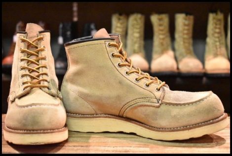 【8D 良品 06年】レッドウィング 8173 スエード アイリッシュセッター ホーソーン ラフアウト モックトゥ ブーツ redwing HOPESMORE