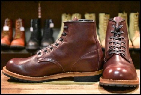 【9D 美品 19年】レッドウィング 9411 ベックマン ブラックチェリー フェザーストーン プレーントゥ ブーツ redwing HOPESMORE